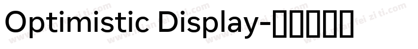 Optimistic Display字体转换
